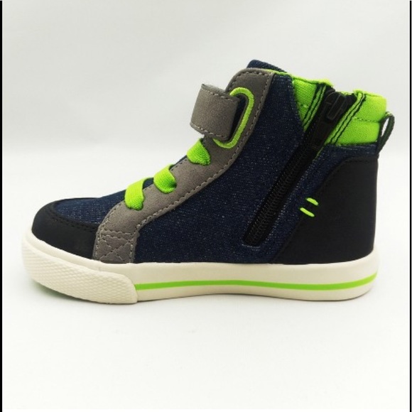 Cat & Jack Tilman baby boy high tops NWT - Picture 2 of 5